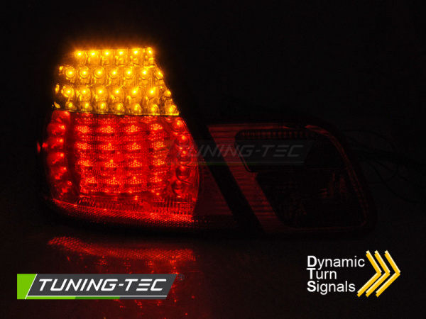 LED Upgrade Design Rückleuchten für BMW 3er E46 Coupe 99-03 rot/klar mit dynamischem Blinker